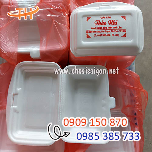 Hộp xốp đựng cơm 1 ngăn giá rẻ giao tận nơi
