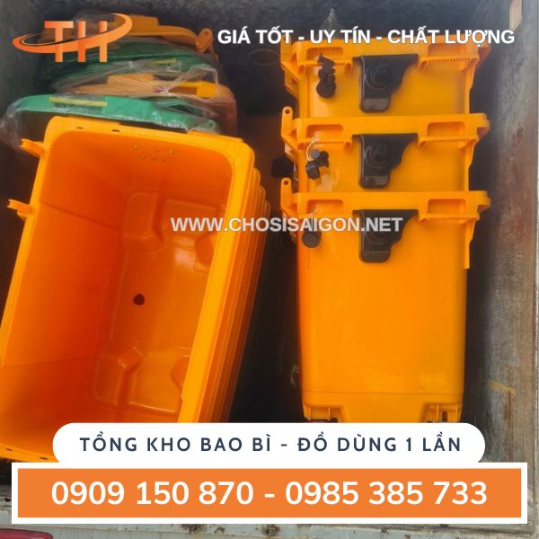 Thùng rác 660 lít bền, tốt, chính hãng