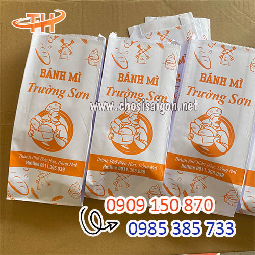 Túi giấy đựng bánh mì in theo yêu cầu giao sỉ toàn quốc