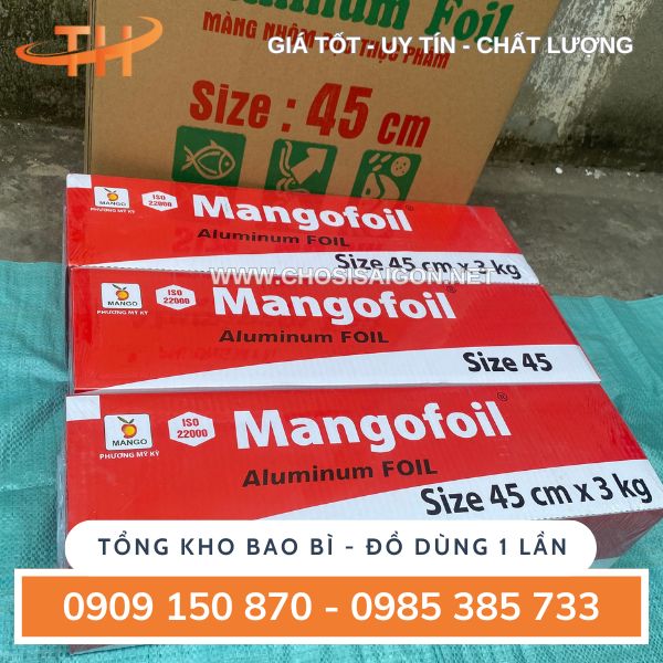 Giấy bạc nướng 3 kg x 45 cm chống dình, chịu nhiệt tốt giá sỉ