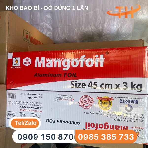 Giấy bạc nướng 3kg x 45cm rẻ nhất cho đại lý