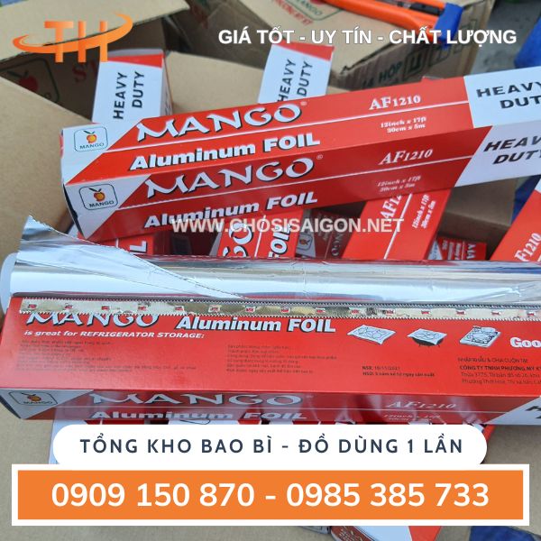 Giấy bạc nướng ngắn cuộn nhỏ