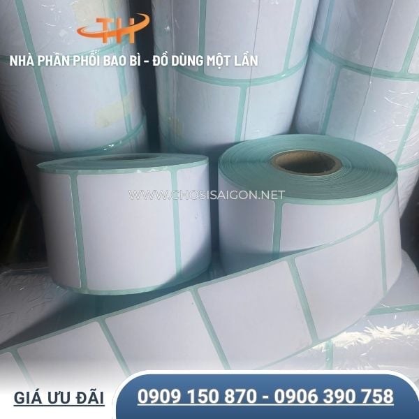 Giấy decal nhiệt 1 tem 50 x 40 x 30m độ bền tốt