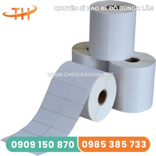 Giấy decal nhiệt 2 tem/hàng chất lượng tốt