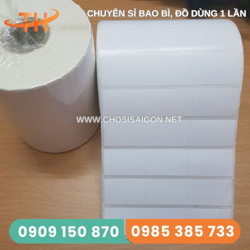 Giấy decal nhiệt 3 tem/hàng