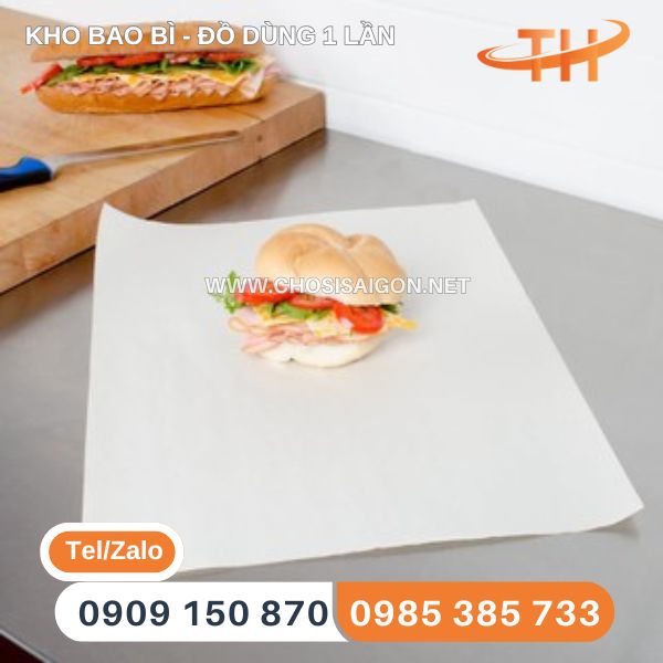 Giấy trắng gói thực phẩm giá tận xưởng