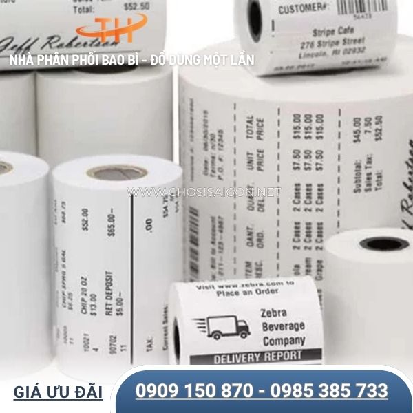 Giấy in bill, giấy in nhiệt, giấy in hóa đơn thanh toán
