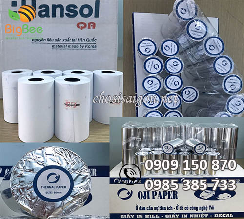 Giấy in hóa đơn nhiệt giá sỉ rẻ tại TP.HCM