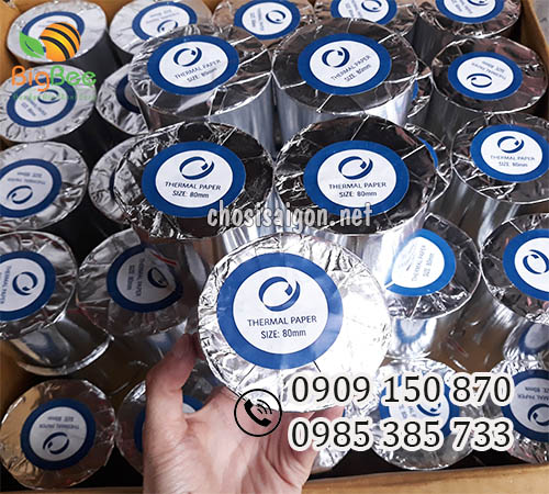 Giấy in nhiệt size 80mm giá sỉ rẻ
