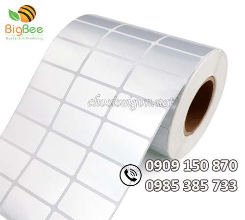 Giấy in mã vạch 3 tem hàng giá rẻ