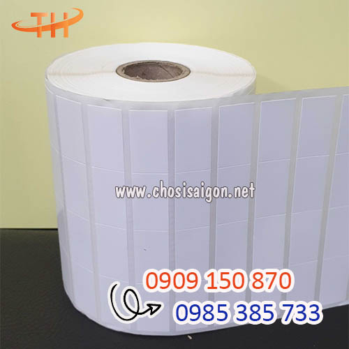 Giấy decal nhiệt 4 tem 25x15 mm sỉ rẻ nhất