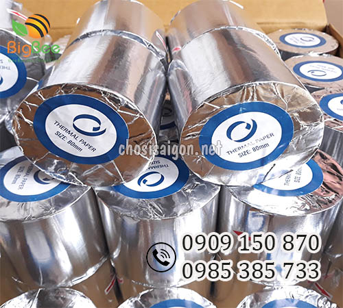Giấy in hóa đơn nhiệt (giấy in bill) K80x80 giá sỉ rẻ