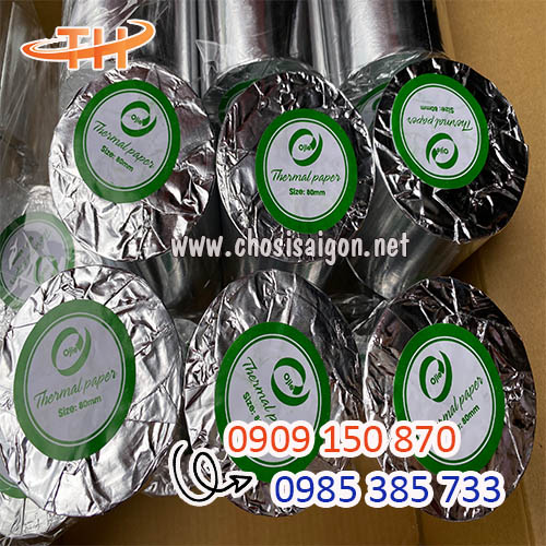 Giấy in nhiệt K80 50 cuộn/thùng giá rẻ