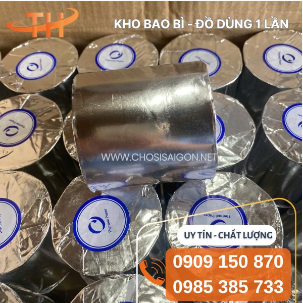 Giấy in hóa đơn nhiệt K80x65, in bền, sắc nét