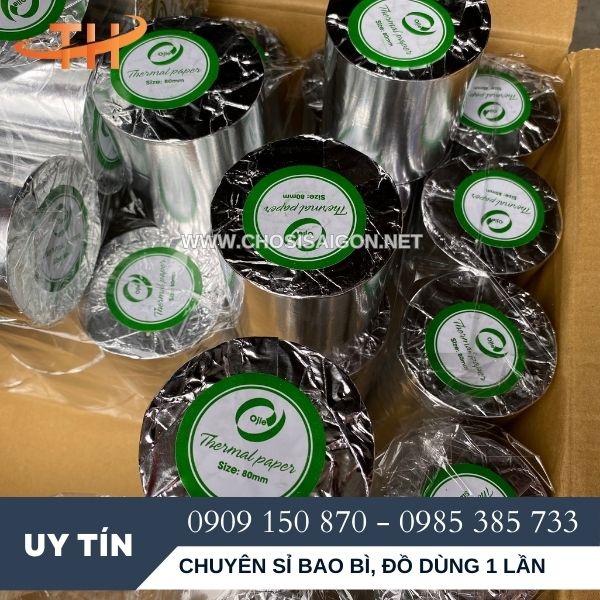 Giấy in hoá đơn nhiệt K80 ở Bình Chánh, HCM