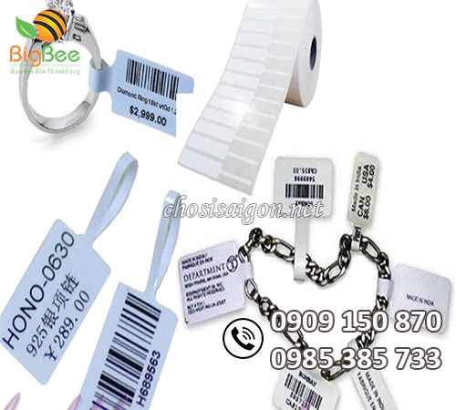 Giấy in tem vàng bạc, trang sức giá rẻ