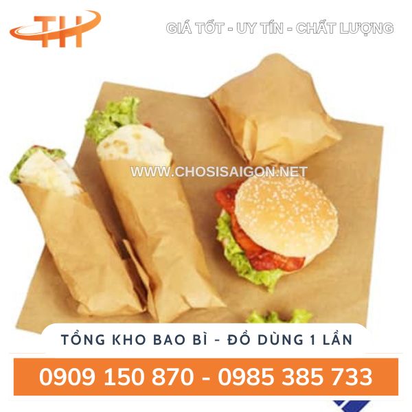 Giấy Kraft gói thực phẩm sỉ rẻ tại TP.HCM