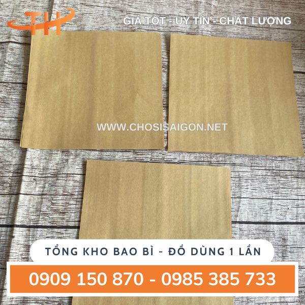 Giấy Kraft gói thực phẩm giá tốt tại HCM