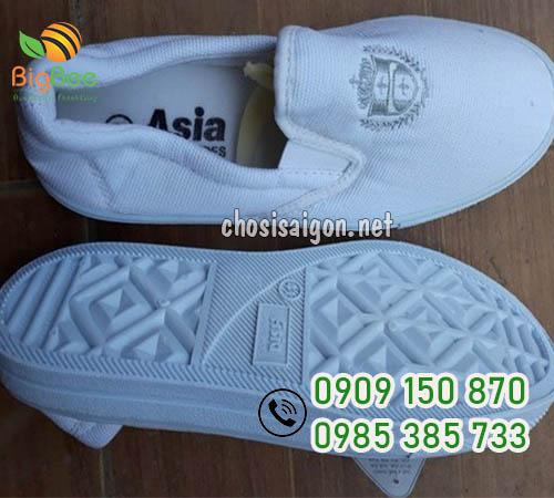 Giày lười Asia màu trắng sỉ rẻ