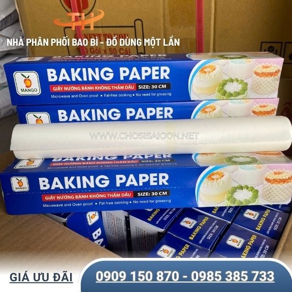 Giấy nến cuộn chống dính không thấm dầu