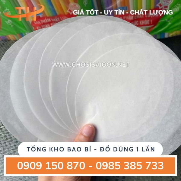 Giấy nến lót miệng ly sỉ rẻ TP.HCM