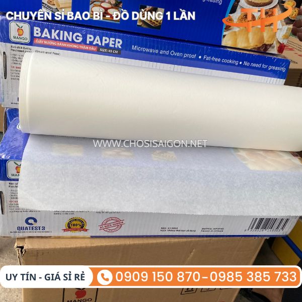 Giấy nến không thấm dầu cuộn tròn