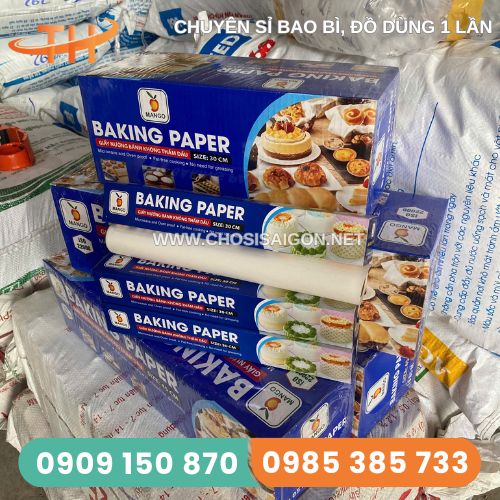 Giấy nến nướng bánh không thấm dầu