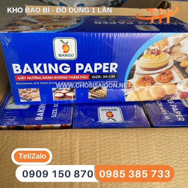 Giấy nướng bánh không thấm dầu 30cm x 85m sỉ tốt nhất