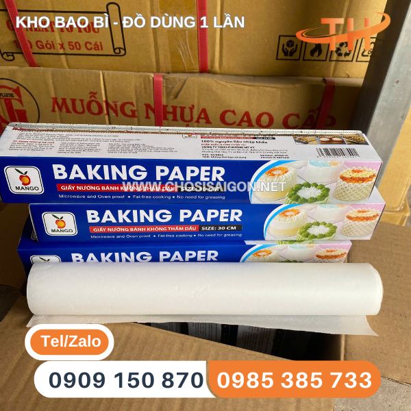 Giấy nướng bánh không thấm dầu 30cm x 5m sỉ tốt nhất