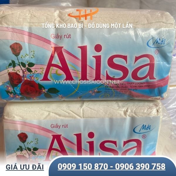 Khăn giấy rút Alisa sỉ giá tốt