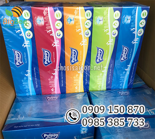 Khăn giấy rút 180 tờ mềm mịn, dai sỉ rẻ tại đại lý