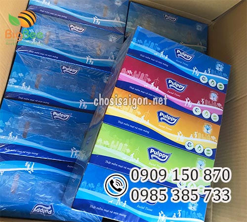 Giấy rút Pulppy 180 tờ x2 lớp giá sỉ rẻ cho nhà phân phối