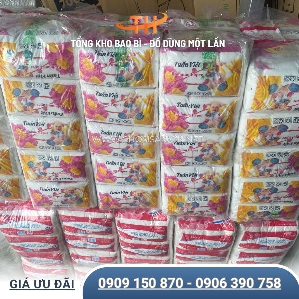 Khăn giấy rút Sài Gòn Tuấn Việt giá sỉ tại TP.HCM