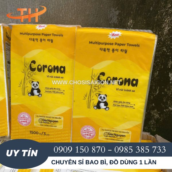 Giấy rút treo tường Corona sỉ rẻ giao hàng nhanh