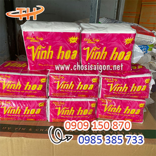 Khăn giấy rút Vinh Hoa giá tốt tại HCM