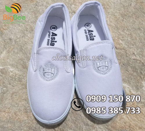 giày sport Asia màu trắng đi học giá rẻ