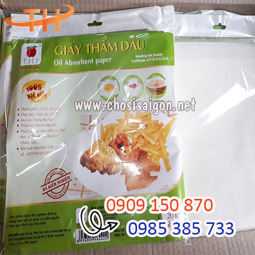 Giấy thấm dầu an toàn, chất lượng tốt giá rẻ
