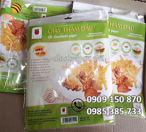 Giấy thấm dầu mỡ thực phẩm giá sỉ rẻ tại TP.HCM