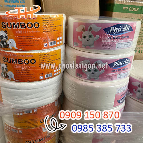 Giấy vệ sinh Phú An, Sumboo cuộn 700g giá rẻ nhất