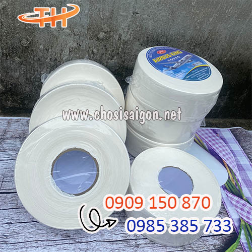 Giấy vệ sinh công nghiệp cuộn lớn Airbus King 700g sỉ cho đại lý
