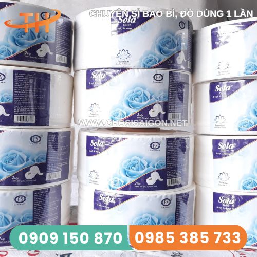 Giấy vệ sinh công nghiệp 700g cho nhà hàng, khách sạn