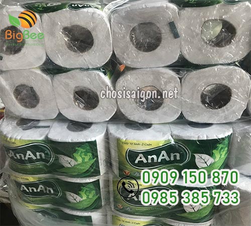 Giấy vệ sinh An An chất lượng 2 lớp giá sỉ rẻ