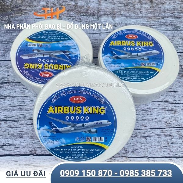 Giấy vệ sinh cuộn bánh xe