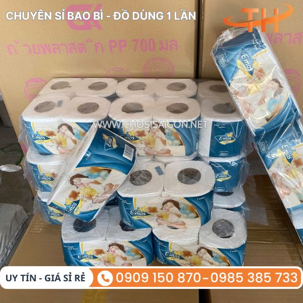Giấy vệ sinh E'mos an toàn, chất lượng tốt