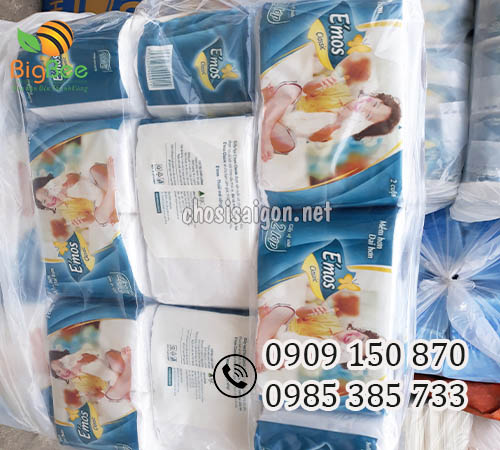 Giấy vệ sinh E'mos Classic có lõi giá sỉ tại TP.HCM