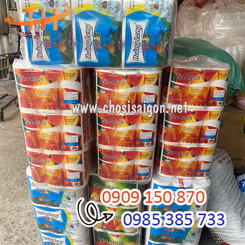 Giấy vệ sinh VinaRoll, Hoàng Long Kids sỉ rẻ