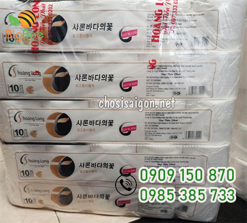 Giấy vệ sinh Hoàng Long - lốc 10 cuộn sỉ rẻ