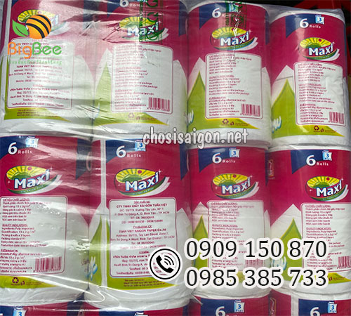 Giấy vệ sinh Maxi 3 lớp sỉ rẻ giá tốt