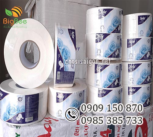 Giấy vệ sinh công nghiệp Sola 700g giá sỉ rẻ tại TP.HCM