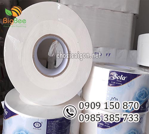 Giấy vệ sinh công nghiệp Sola 700g cao cấp, chính hãng sỉ rẻ